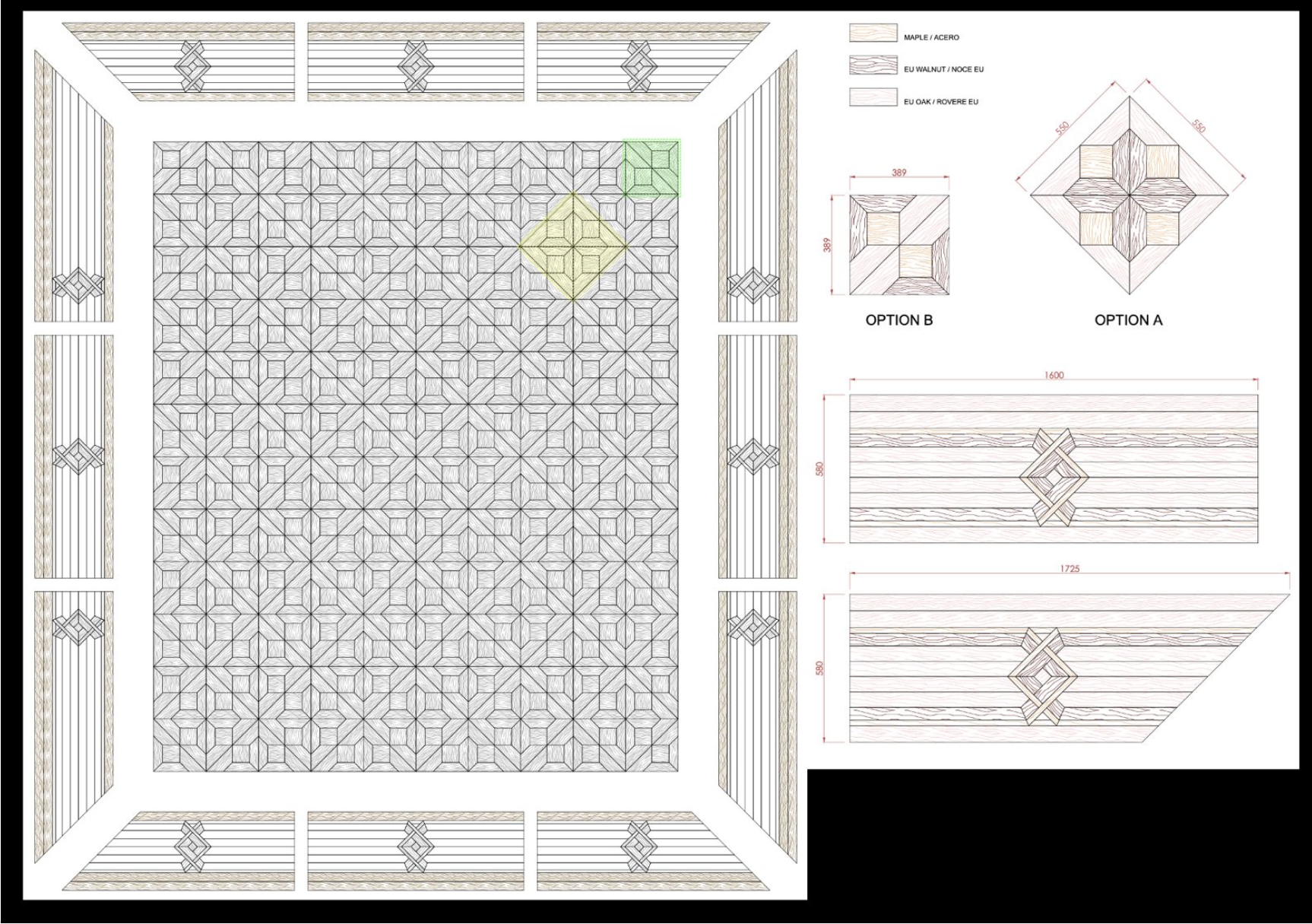 Palace Edition - Maßgefertigte Tafelparkette