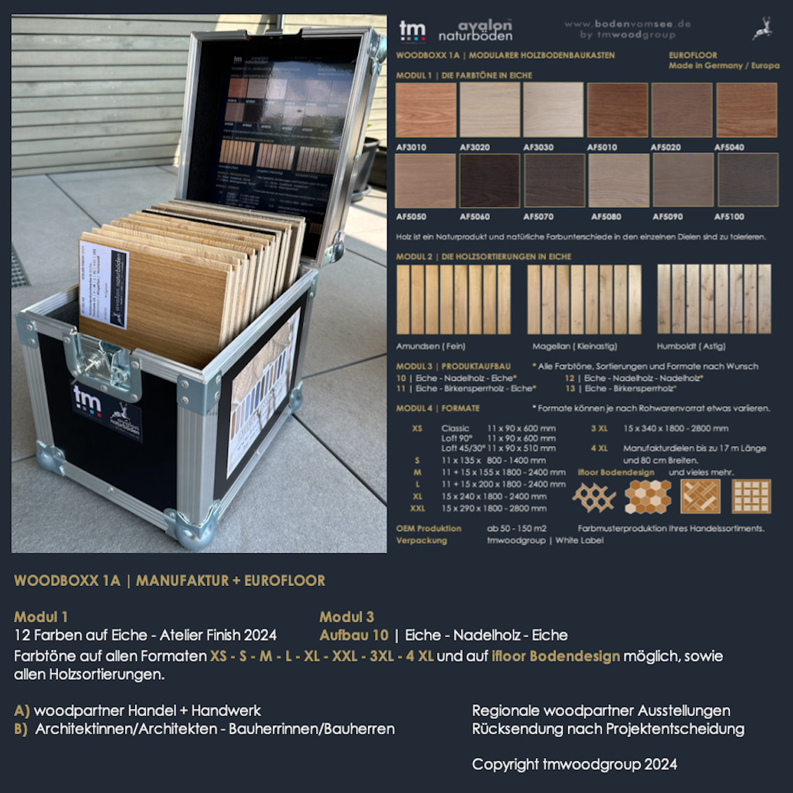 woodboxx 1A + B - Das mobile Präsentationssystem
